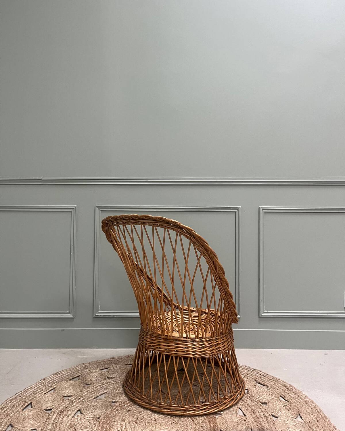 Fauteuil en rotin pour enfants
