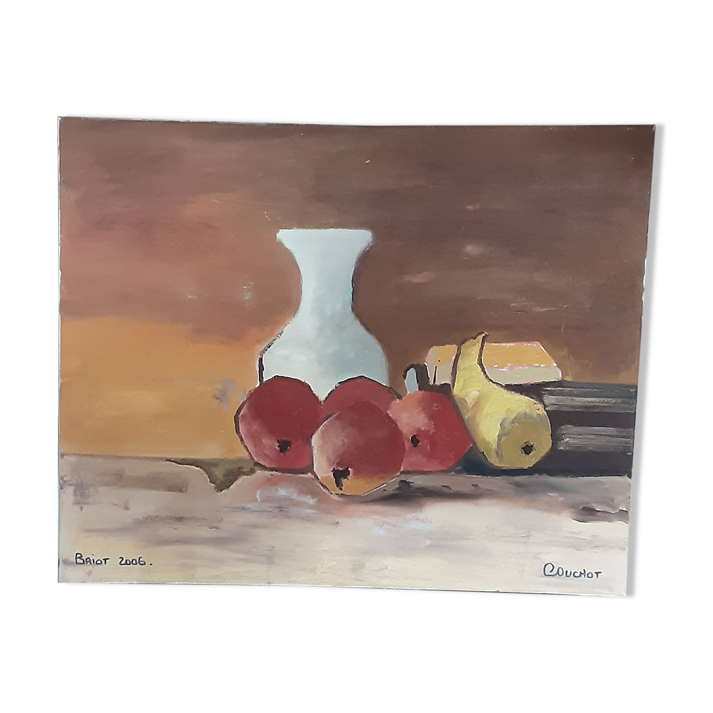 Toile acrylique nature morte - signée