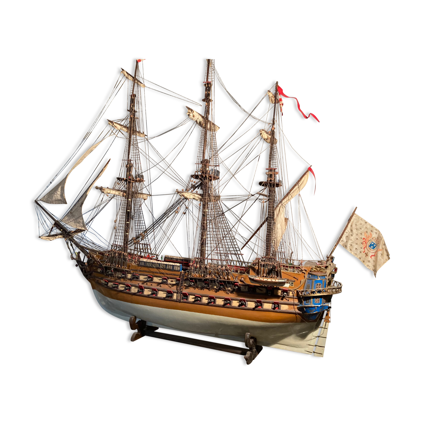 Model of a Royal Navy ship