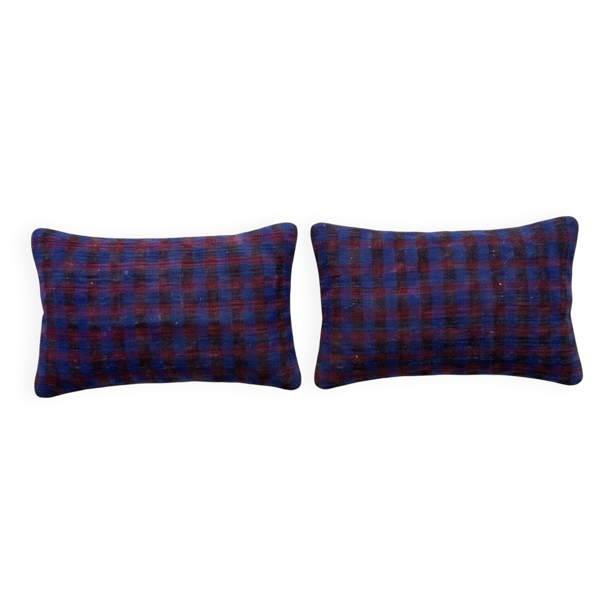 Set of 2 vintage kilim cushion covers 41x61 cm