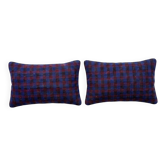 Set of 2 vintage kilim cushion covers 41x61 cm