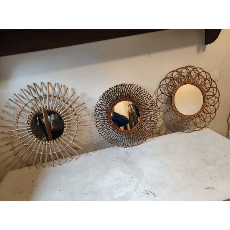 3 vintage mirrors from the 1970s