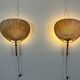 Pair Of Ingo Maurer Uchiwa III Wall Lamps For M-Design, 1973