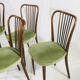 Série de 6 chaises type "Baumann" France 1950's