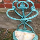 Enameled cast iron umbrella stand circa 1900