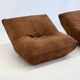 Fauteuils lounge Papillon de Guido Maria Rosati pour Giovannetti en marron rouille