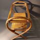 Table basse rotin et bambou Vintage.