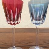 Colored wine glasses