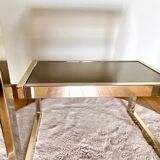 Belgochrom 'G' gold plated side table