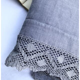 Ancient drap in pure lin washed tinted in flint grey