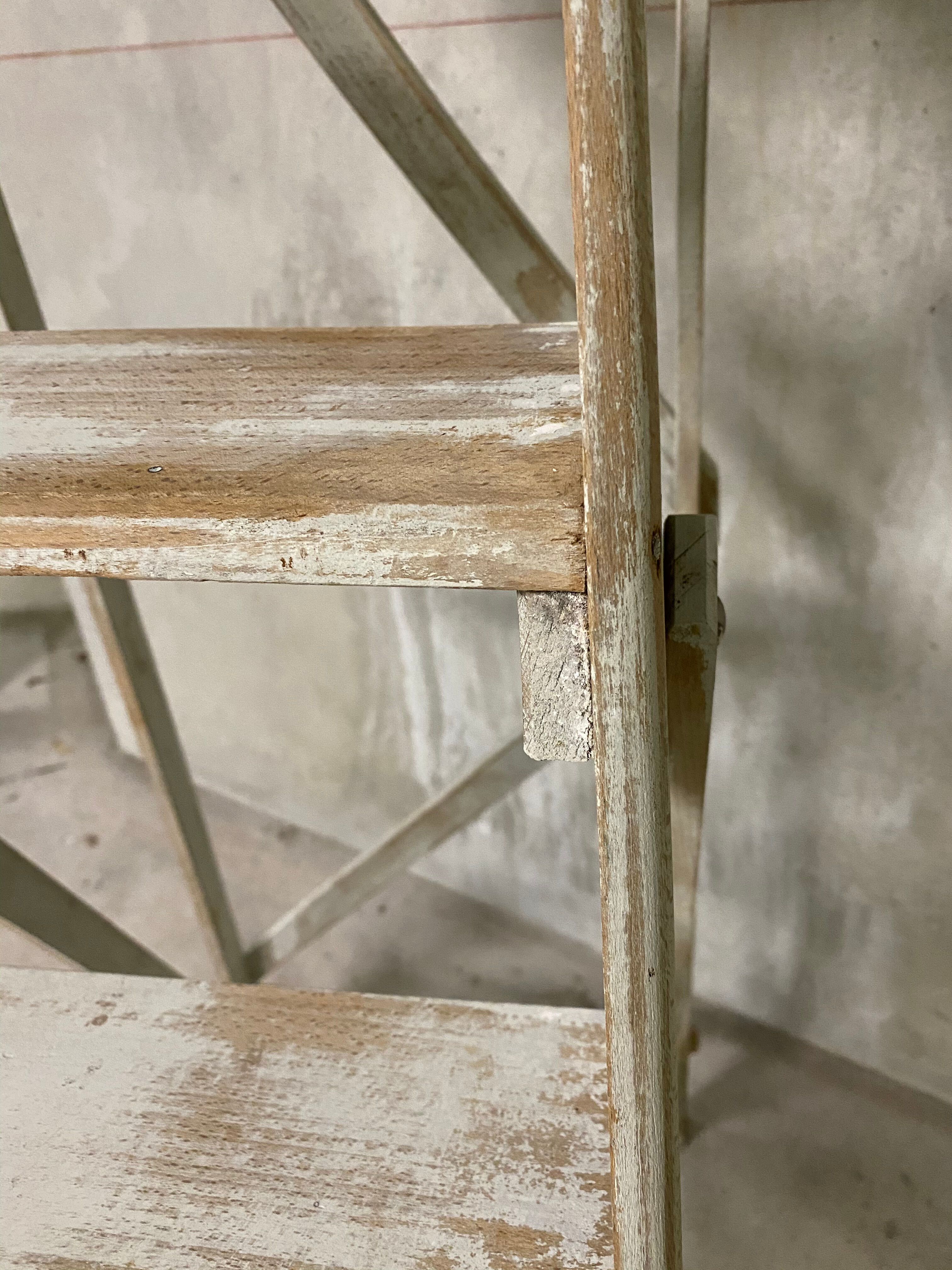Large white stepladder