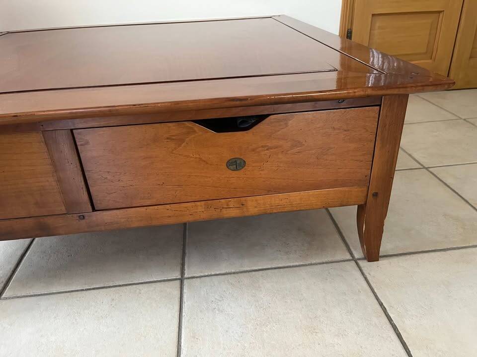 Cherry wood coffee table