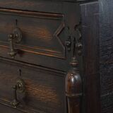 Armoire anglaise antique en chêne du XIXe siècle