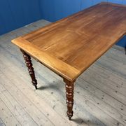 Antique cherry wood dining table, France