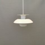Small Danish hanging lamp in white colour