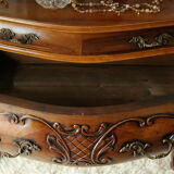 Commode tombeau en noyer style Louis XV, XXème