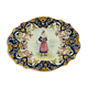 Dish quimper or malicorne, guérande in back - 28 cm