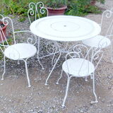 Garden furniture in old wrought iron 5 rooms