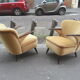 1/2 chairs cocktail Scandinavian vintage 50/60s restored