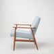 Fauteuil Lisek Mid-Century – Original vintage des années 1960 restauré par Henryk Lis