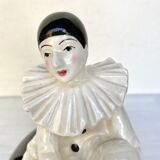 Vintage pierrot ceramic pot