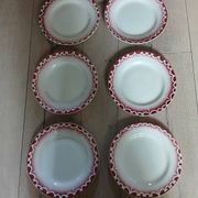 6 old Digoin and Sarreguemines dinner plates
