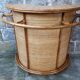 Bar en rotin vintage & ses tabourets