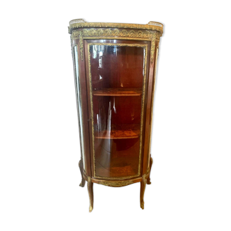 Napoleon III Showcase In Mahogany And Chiseled Bronze 20th Century