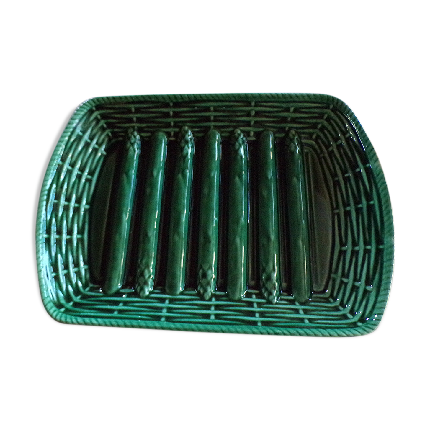 Vintage asparagus dish sarreguemines