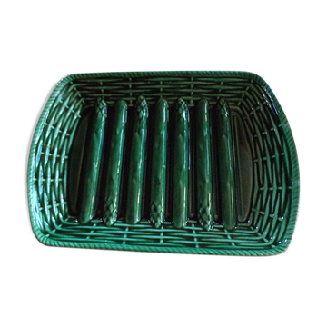 Vintage asparagus dish sarreguemines