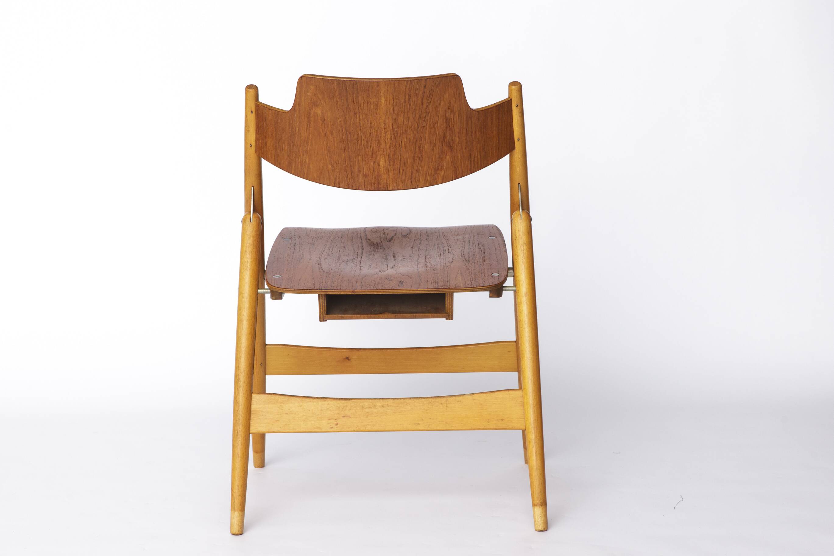 Set of 6 Egon Eiermann SE18 Folding Chairs – Wilde + Spieth, 1950s, Teak