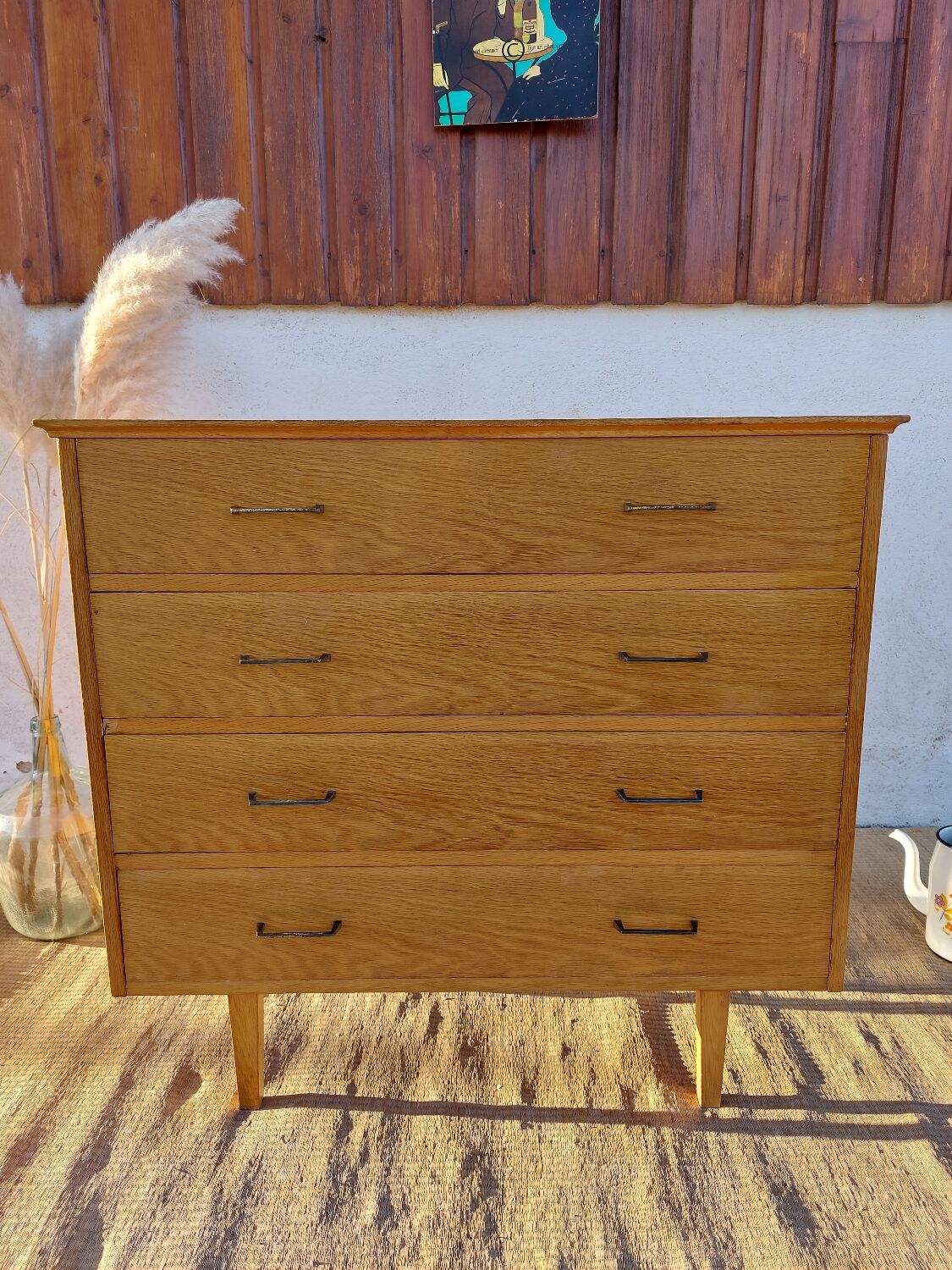 Solid wood chest of drawers