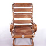 Tito Agnoli Relax chair made of Bamboo and leather, 1960