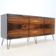 Exceptional sideboard Danish credenza 60s rosewood