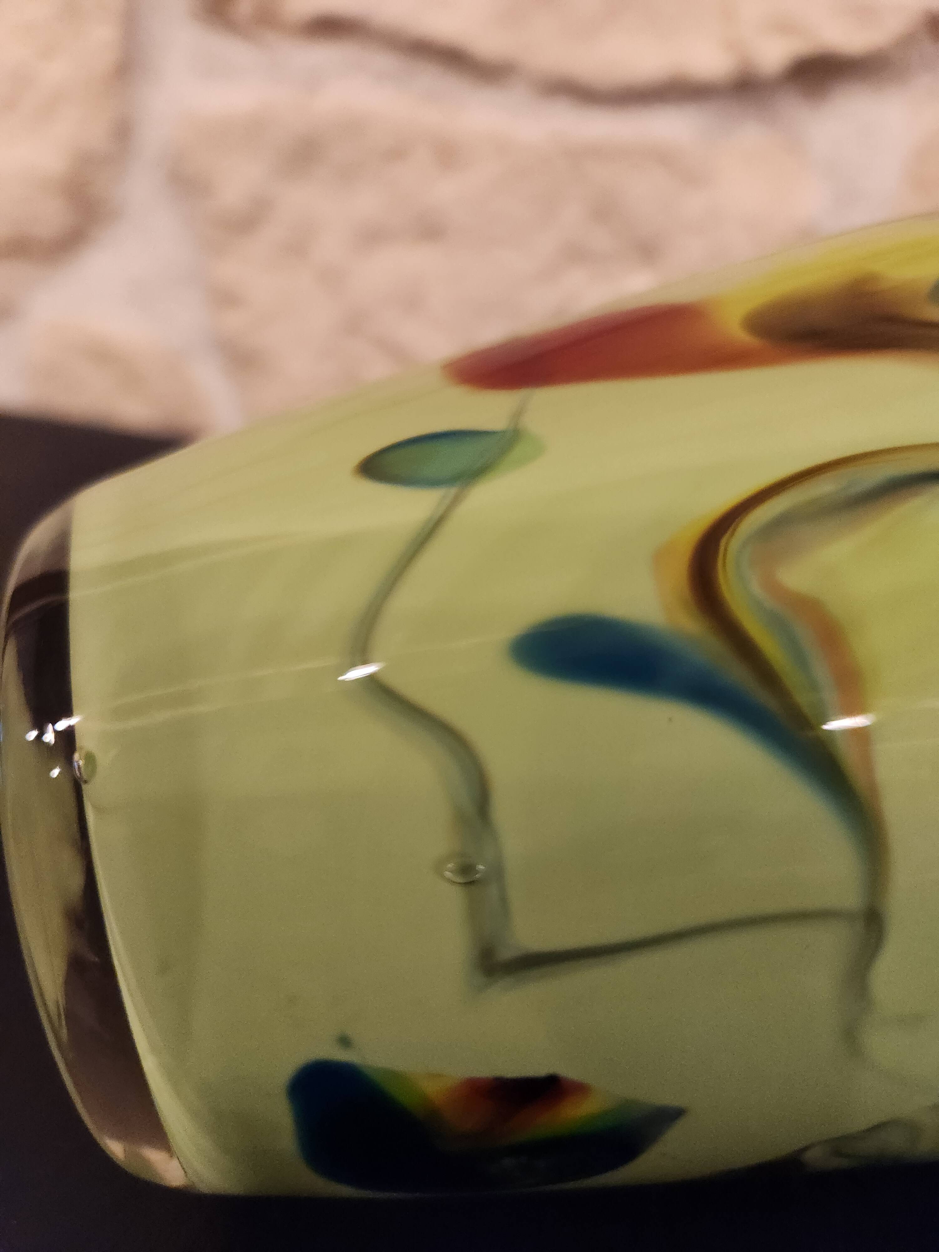 Murano-inspired hand-blown glass vase