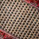 Vintage Indian Carpet Seraband handmade 65cm x 125cm 1970s, 1C801
