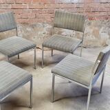Set of four vintage armchair chairs