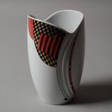 Vase Mitterteich Bavaria, géométrique postmoderne, Allemagne, années 1980