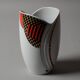 Vase Mitterteich Bavaria, géométrique postmoderne, Allemagne, années 1980