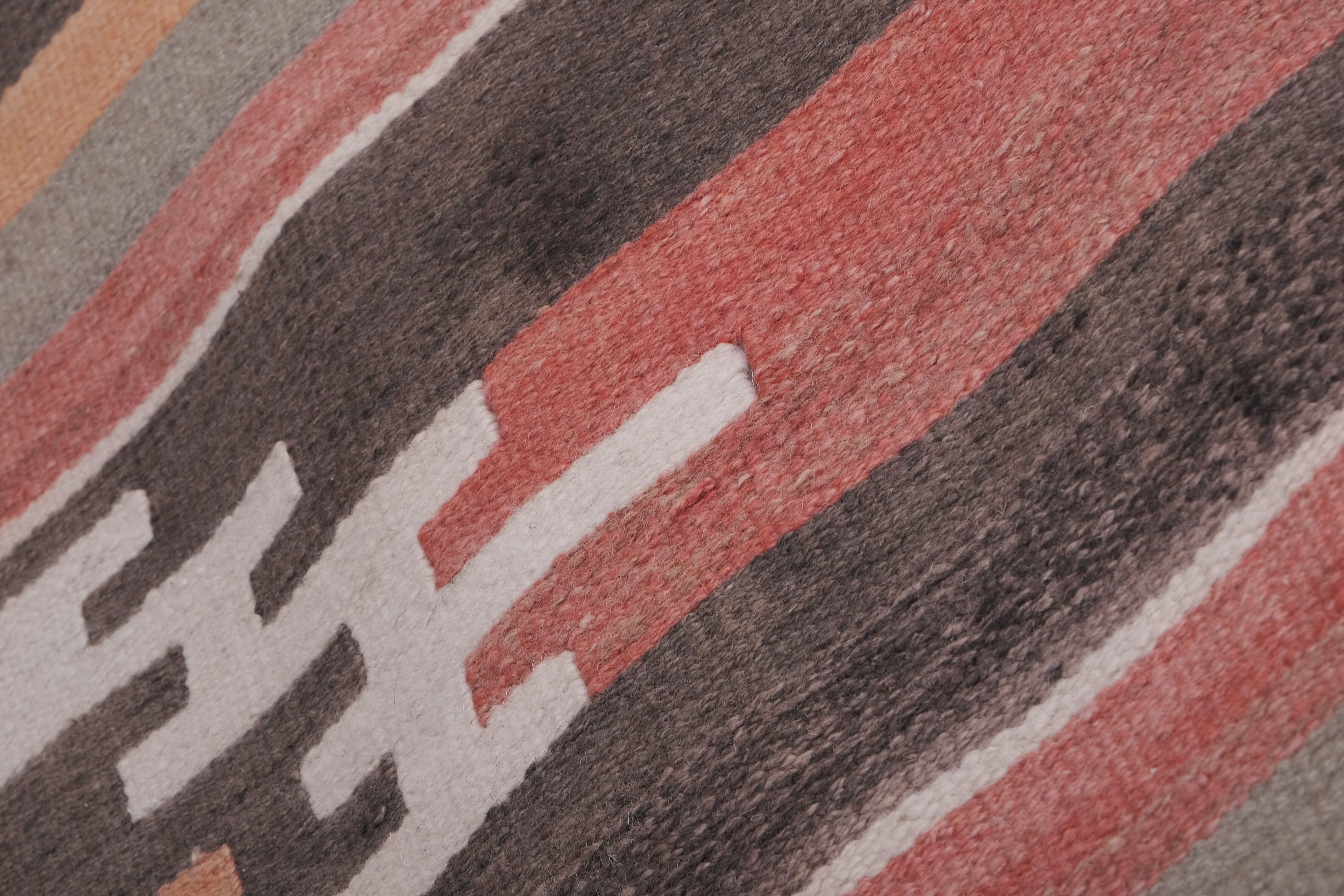 Vintage Turkish rug from Oushak, hand-woven 84x351 cm