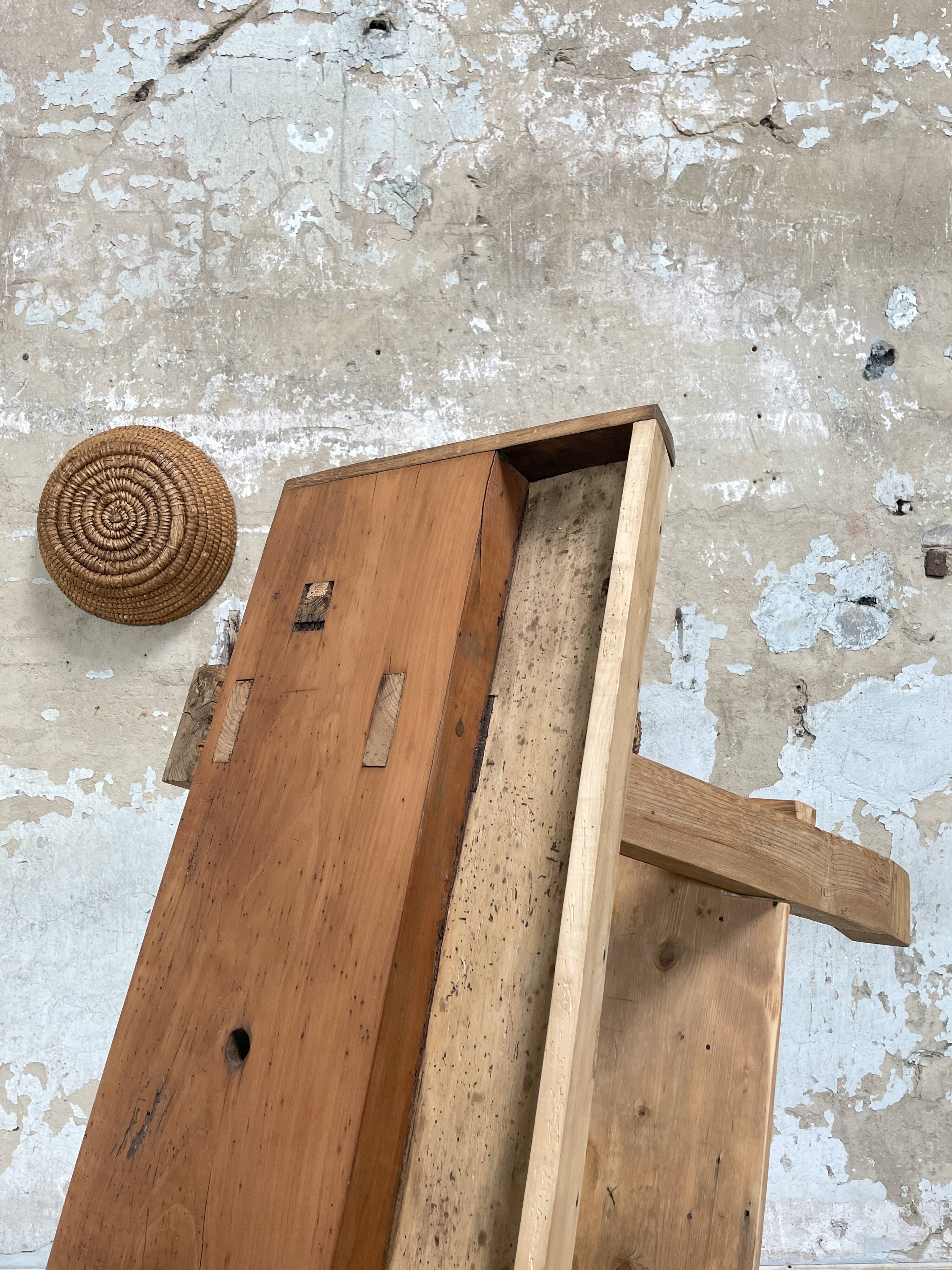 Solid wood workbench