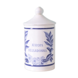 Pharmacy pot Atropa Belladonna longchamp earthenware