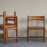 Set of 8 Dining Chairs, Model "Asserbo" by Børge Mogensen, for AB Karl Andersson