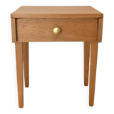 Vintage solid oak bedside table