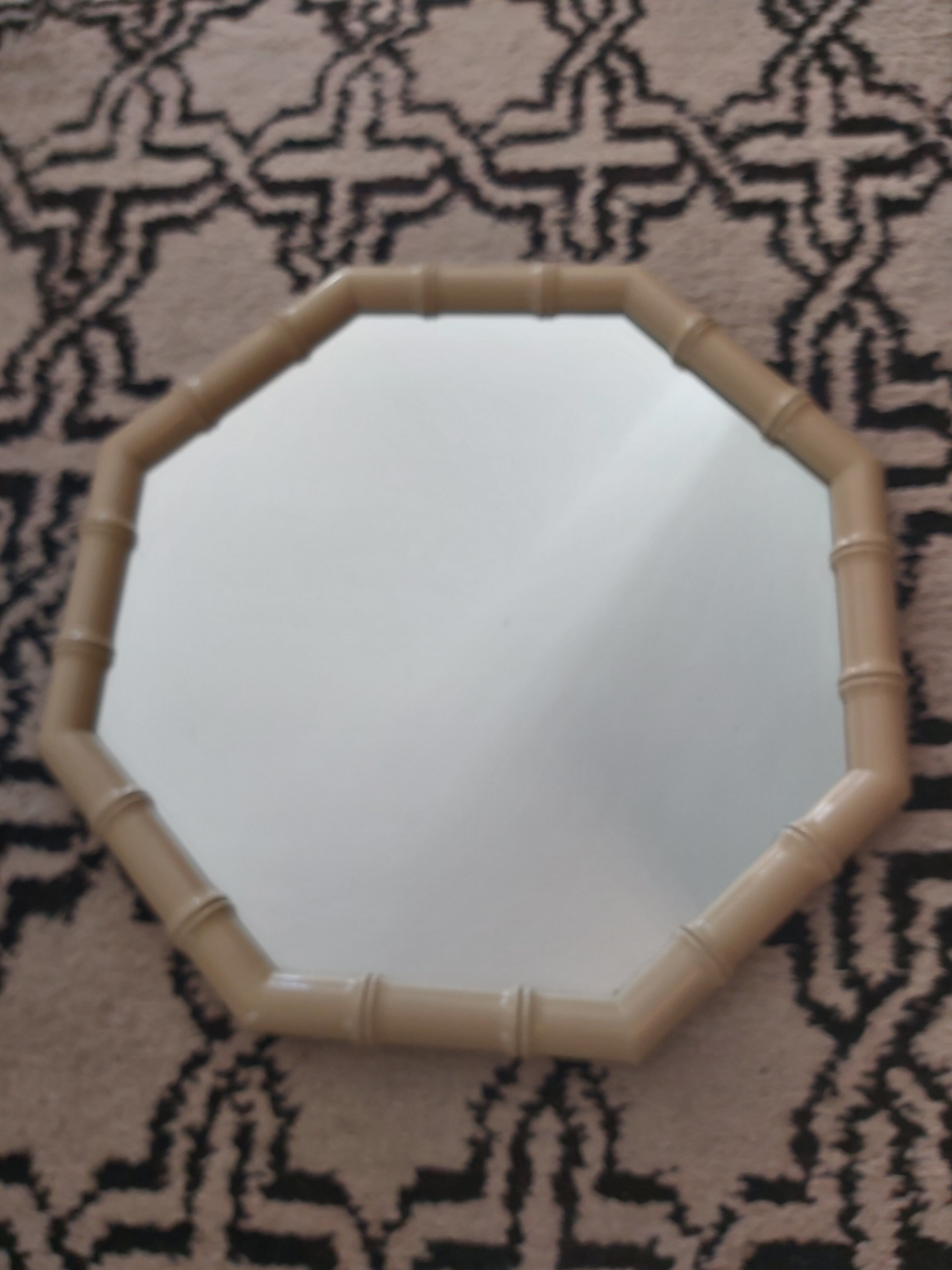 Octagonal mirror 70-80 years 62x62cm