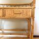 Vintage bamboo and rattan desk
