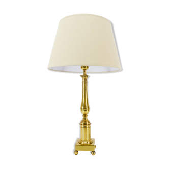 Neoclassical Directoire style column lamp in brass - 1970