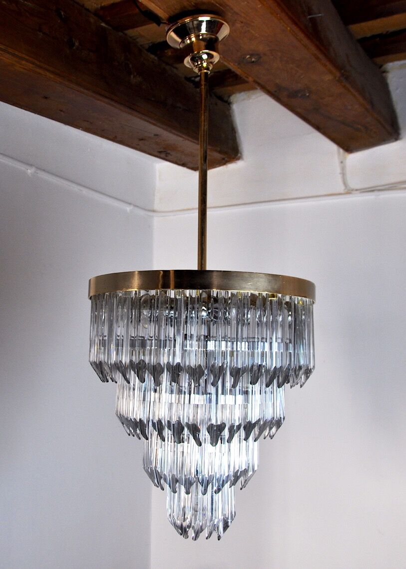 Venini chandelier, 4 levels, Murano glass, Italy, 1970