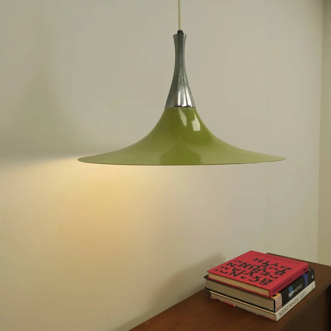 Suspended lamp Semi by Bonderup & Thorup for Fog & Mørup, Denmark 1968