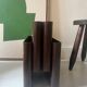Brown magazine/vinyl holder by Giotto Stoppino for Kartell, design 1970.